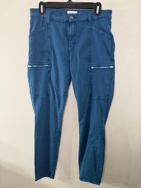 Pistola Size 31 Blue Utility Skinny Pants Zip Pocket Stretch High Rise